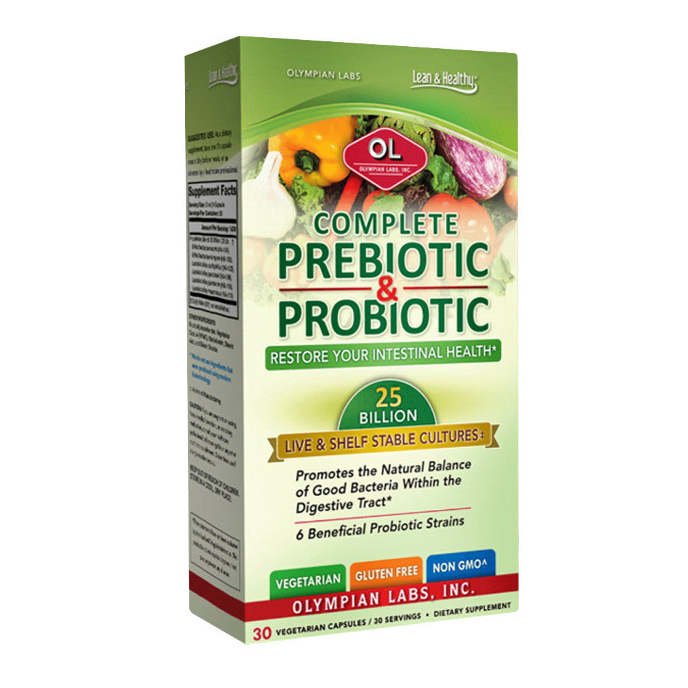 Olympian Labs Complete Prebiotic & Probiotic Capsules, 30 Ea